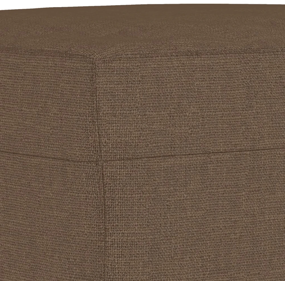 Sofa Sofos komplektas su pagalvėmis, 4 dalių, rudas, audinys