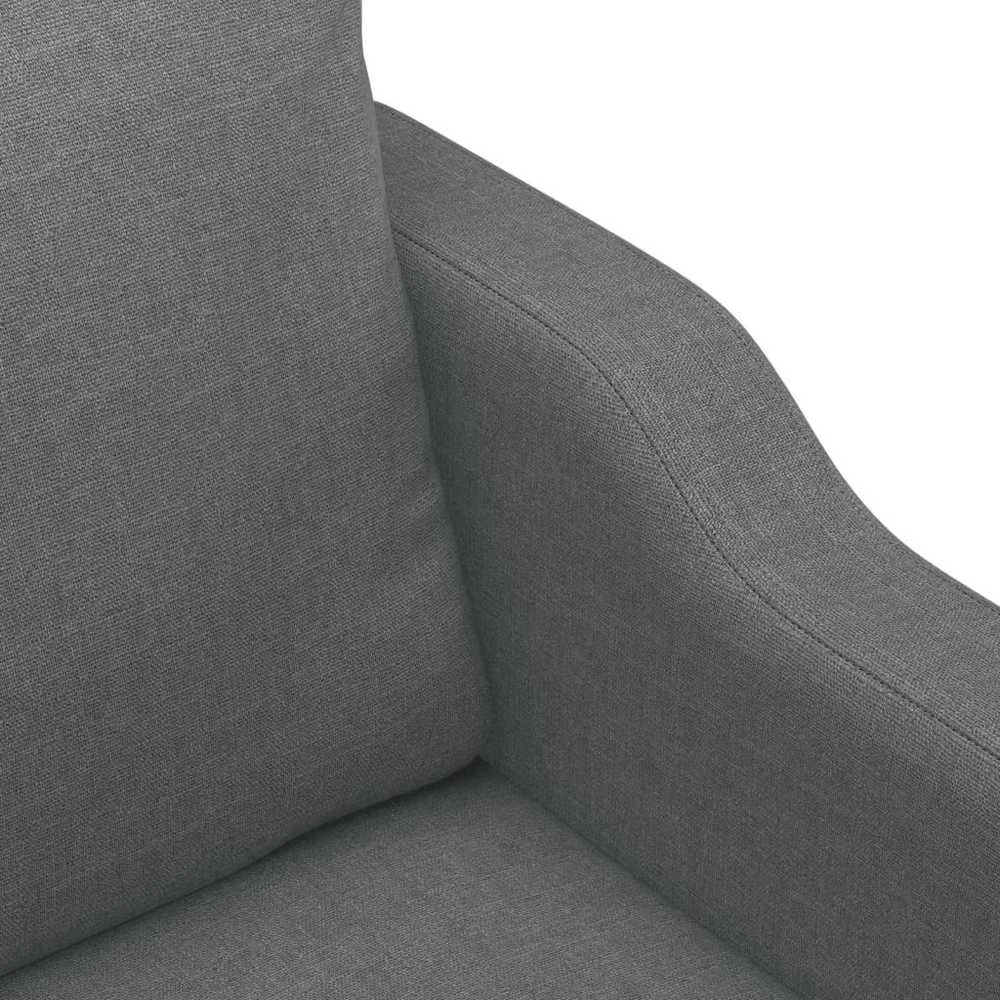 Sofa Sofos komplektas su pagalvėmis, 4 dalių, pilkas, audinys
