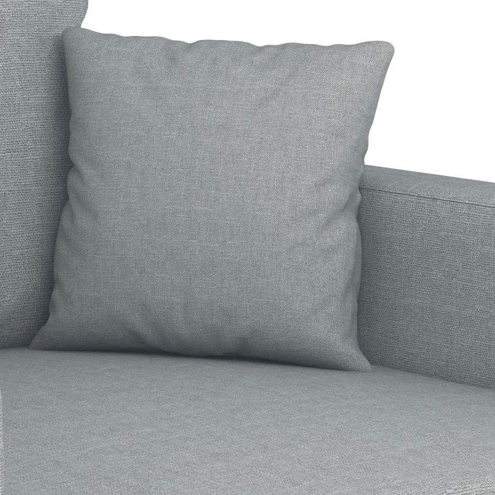 Sofa Sofos komplektas su pagalvėmis, 4 dalių, pilkas, audinys