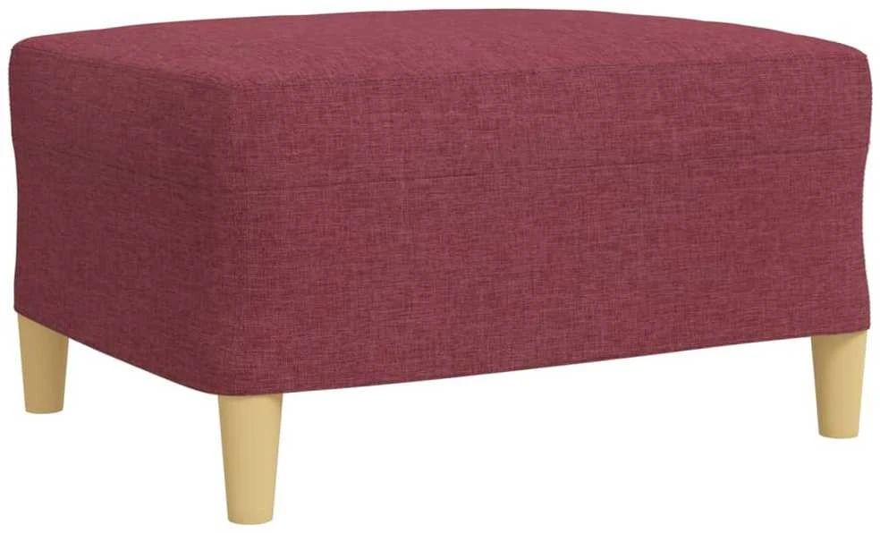 Sofa Sofos komplektas su pagalvėmis/pakoja, 3 dalių, vyno raudona