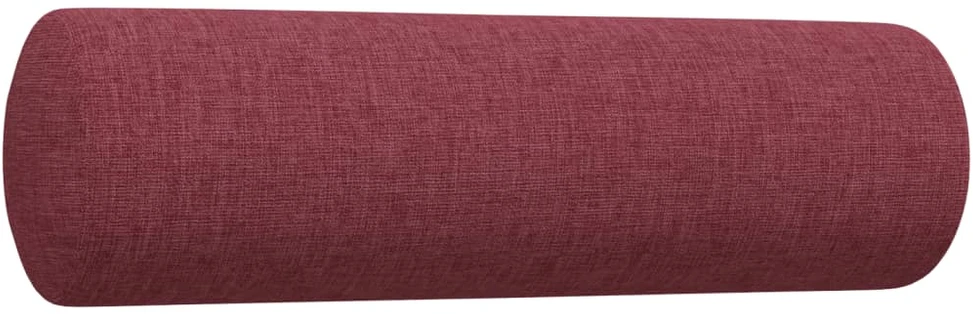 Sofa Sofos komplektas su pagalvėmis/pakoja, 4 dalių, vyno raudona