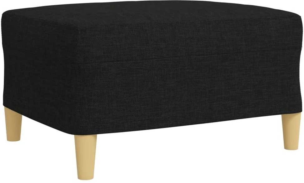 Sofa Sofos komplektas su pagalvėmis/pakoja, 4 dalių, juoda, audinys