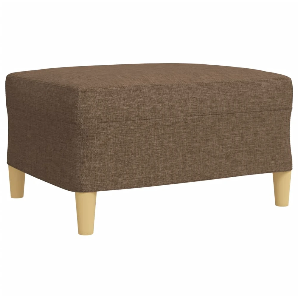 Sofa Sofos komplektas su pakoja, 4 dalių, rudas, audinys