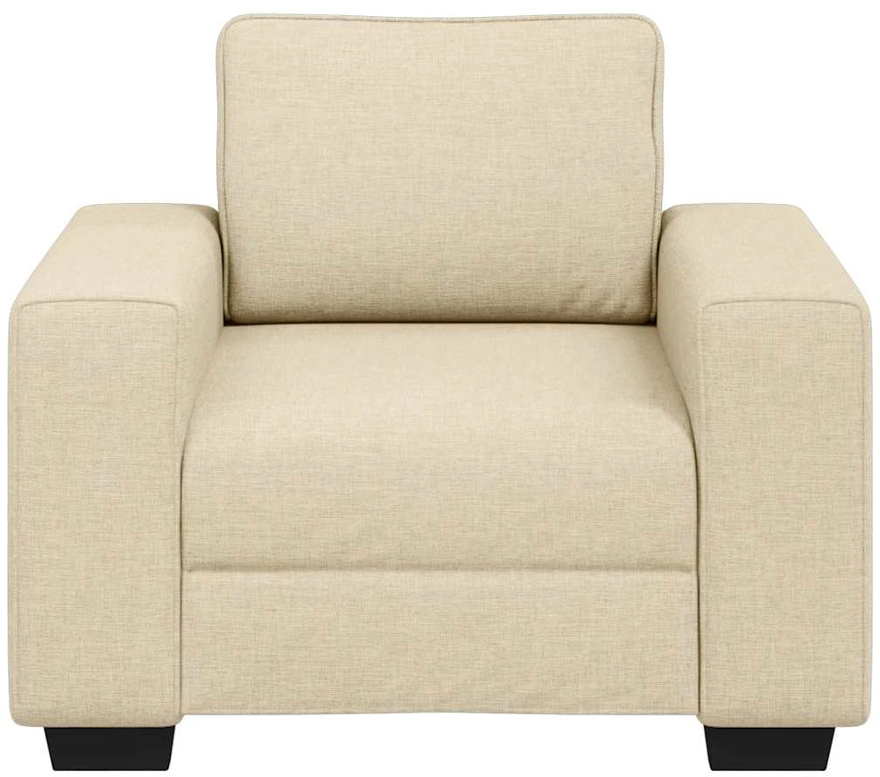 Sofa Sofos krėslas, kreminės spalvos, 100x77x82 cm, audinys