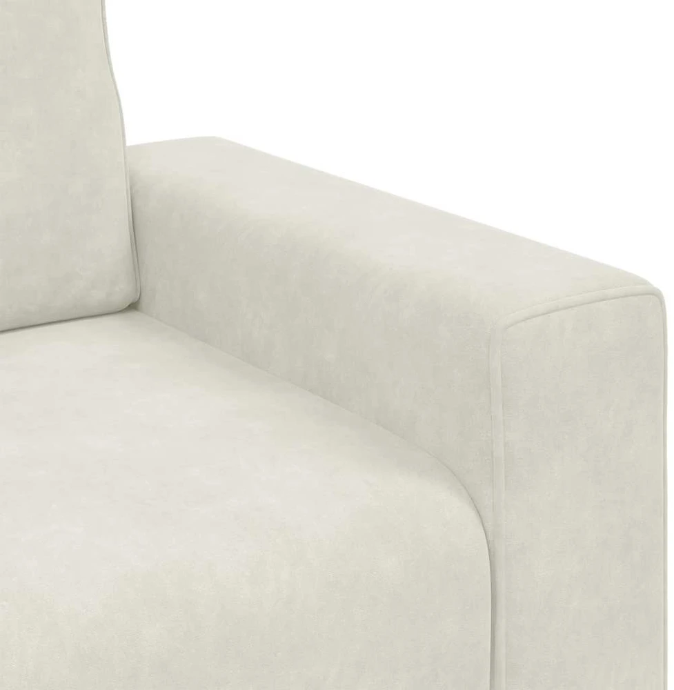 Sofa Sofos krėslas, kreminės spalvos, 100x77x82 cm, aksomas