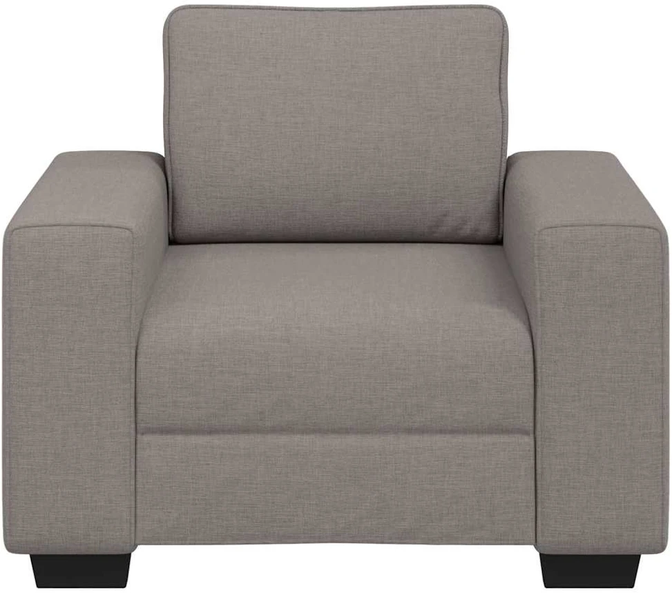 Sofa Sofos krėslas, pilkai rudas, 100x77x82 cm, audinys
