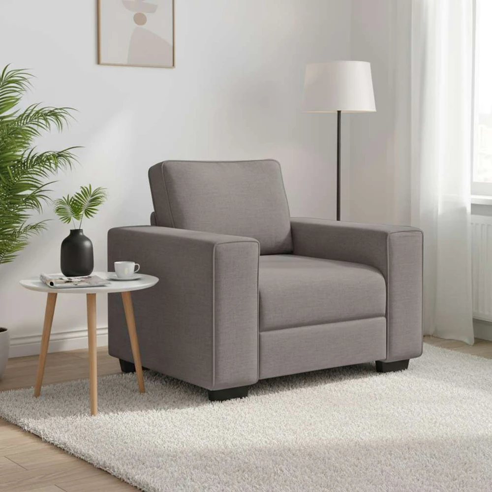Sofa Sofos krėslas, pilkai rudas, 100x77x82 cm, audinys