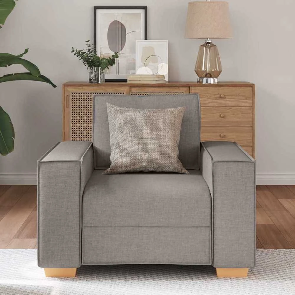 Sofa Sofos krėslas, pilkai rudas, 100x78x84 cm, audinys