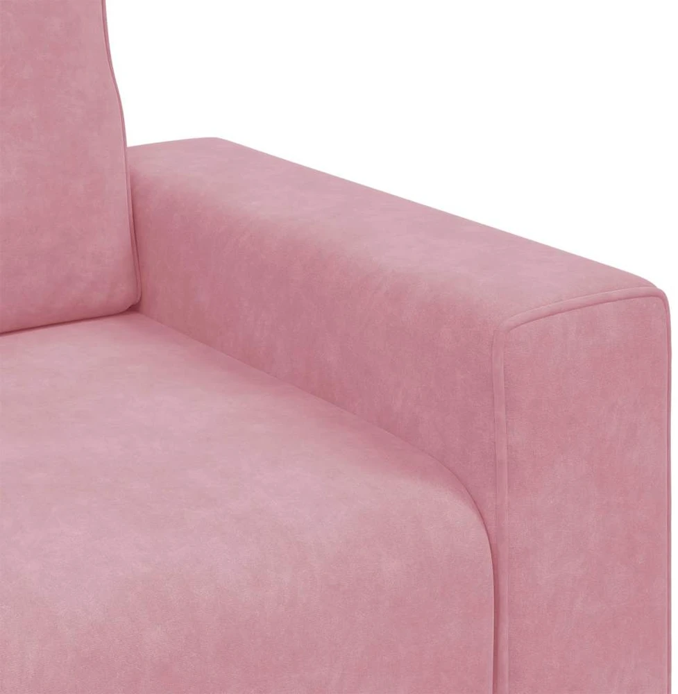 Sofa Sofos krėslas, rožinė, 100x77x82 cm, aksomas