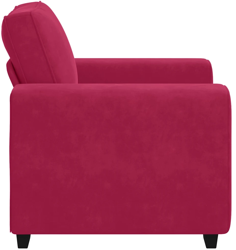 Sofa Sofos krėslas, vyno raudonumo, 100x77x82 cm, aksomas