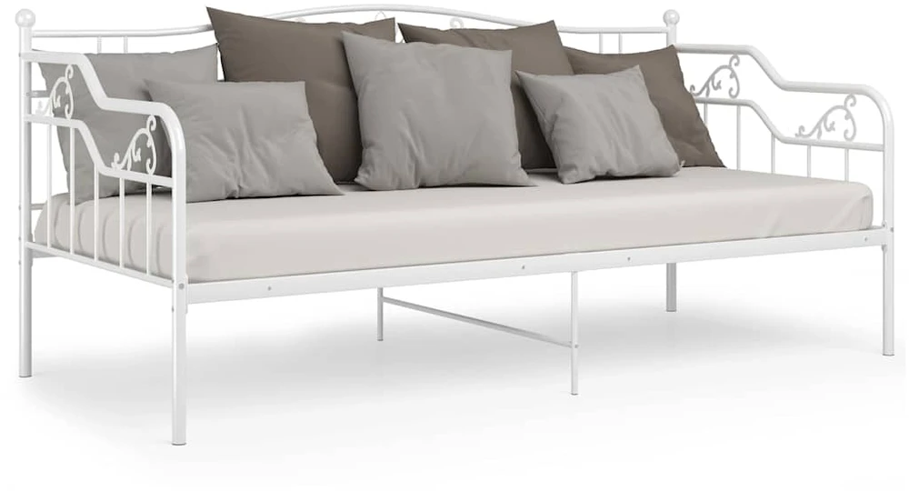 Sofos-lovos rėmas, baltos spalvos, 90x200cm, metalas