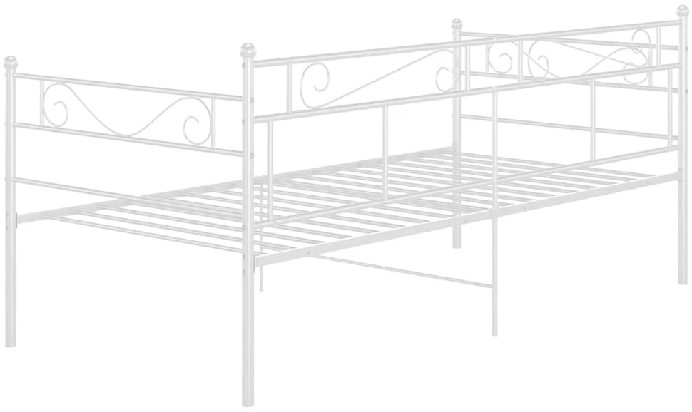 Sofos-lovos rėmas, baltos spalvos, 90x200cm, metalas