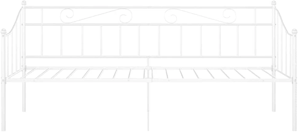 Sofos-lovos rėmas, baltos spalvos, 90x200cm, metalas