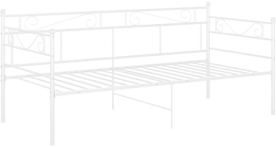 Sofos-lovos rėmas, baltos spalvos, 90x200cm, metalas