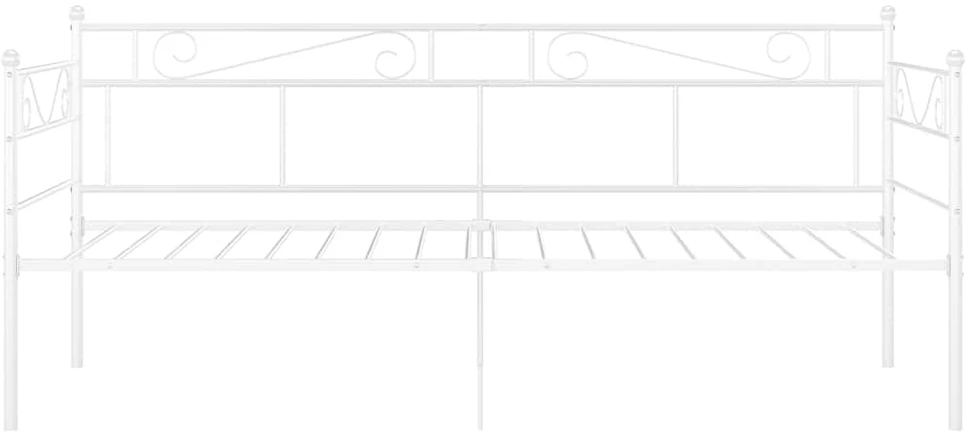Sofos-lovos rėmas, baltos spalvos, 90x200cm, metalas