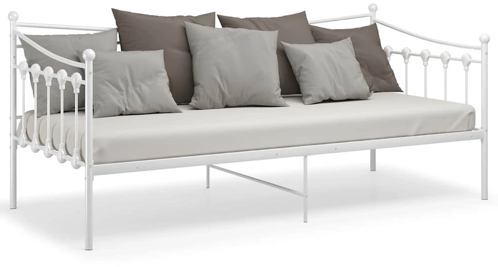 Sofos-lovos rėmas, baltos spalvos, 90x200cm, metalas