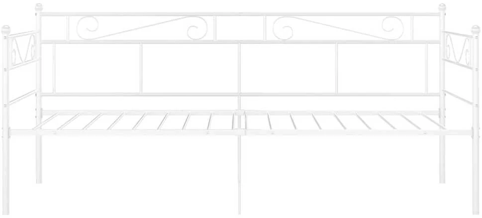 Sofos-lovos rėmas, baltos spalvos, 90x200cm, metalas