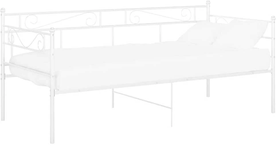 Sofos-lovos rėmas, baltos spalvos, 90x200cm, metalas