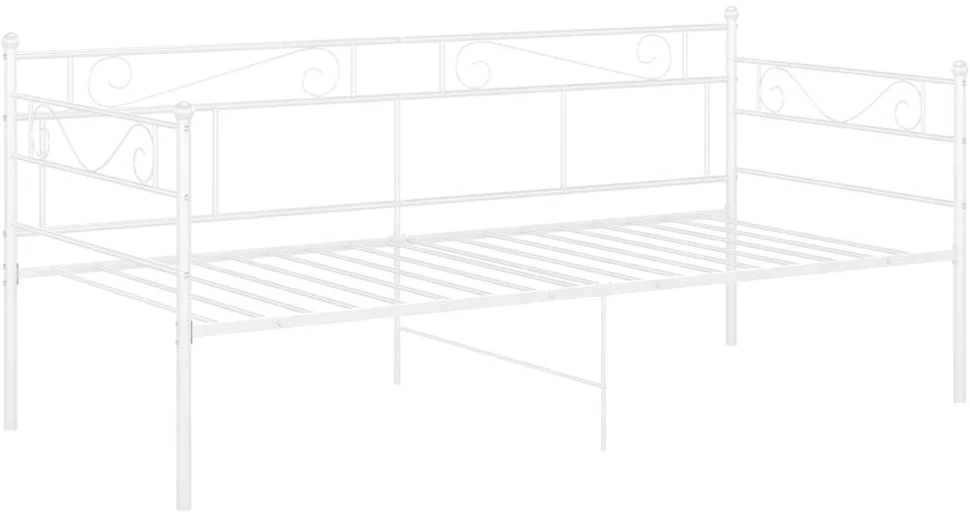 Sofos-lovos rėmas, baltos spalvos, 90x200cm, metalas