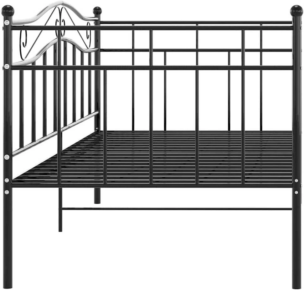 Sofos-lovos rėmas, juodos spalvos, 90x200cm, metalas