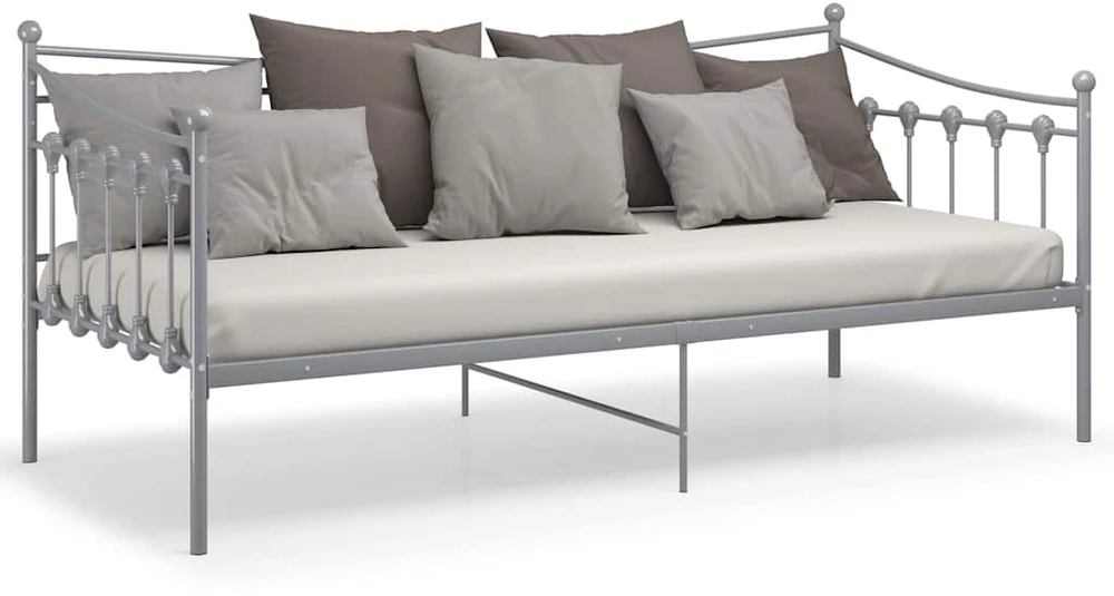 Sofos-lovos rėmas, pilkos spalvos, 90x200cm, metalas