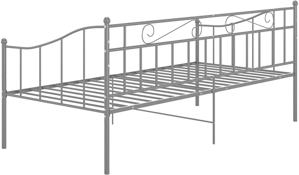 Sofos-lovos rėmas, pilkos spalvos, 90x200cm, metalas