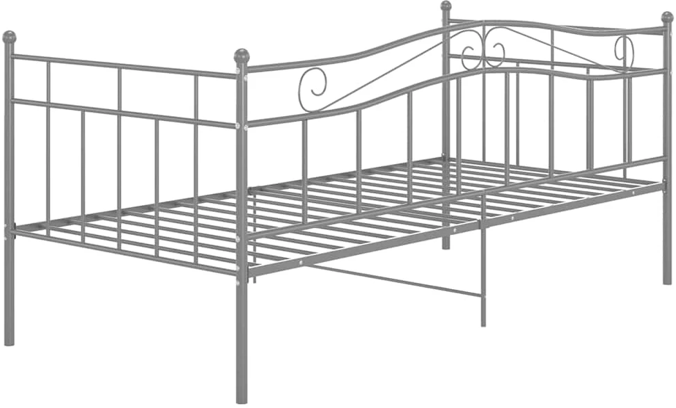 Sofos-lovos rėmas, pilkos spalvos, 90x200cm, metalas