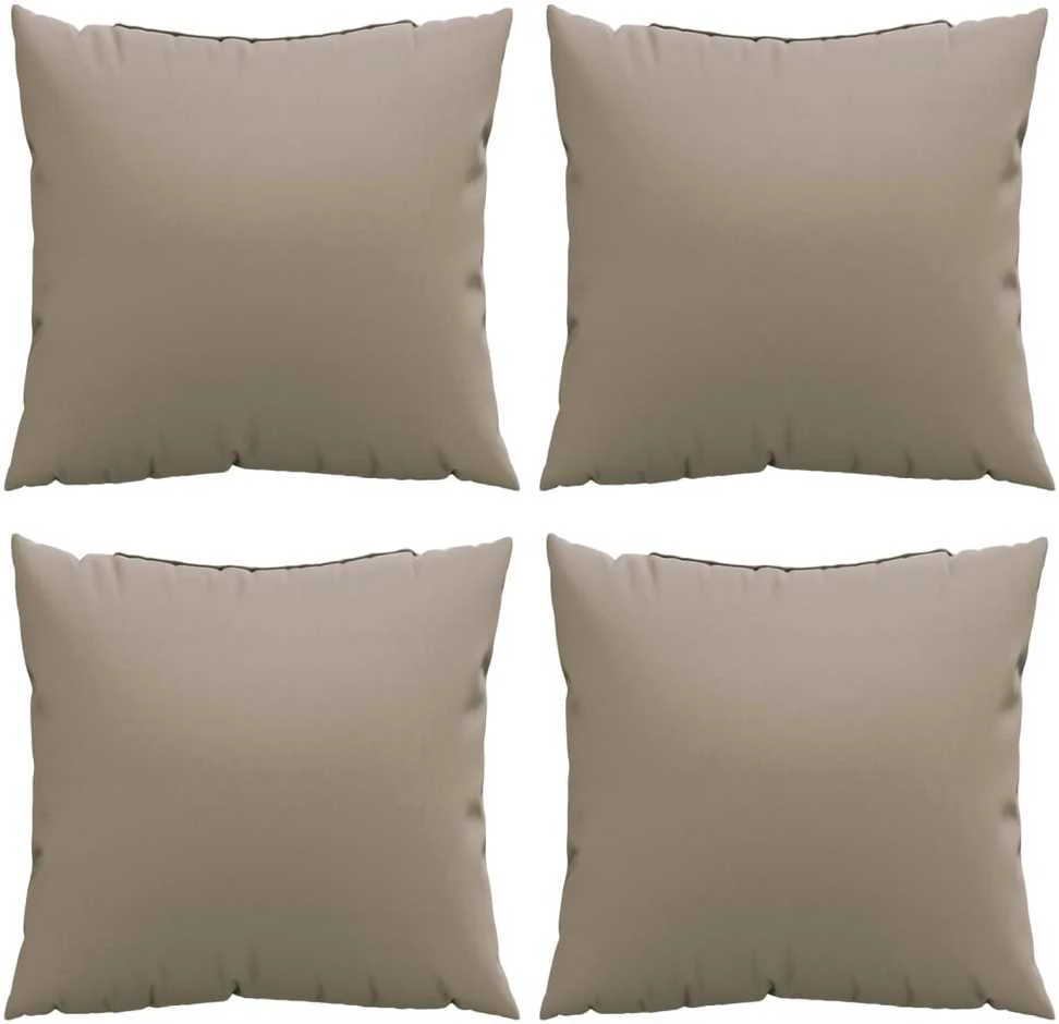 Sofos pagalvėlės, 4vnt., taupe spalvos, 40x40cm, audinys