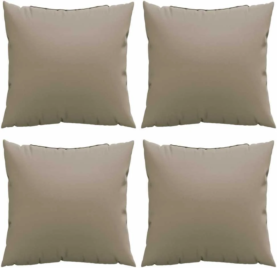 Sofos pagalvėlės, 4vnt., taupe spalvos, 50x50cm, audinys