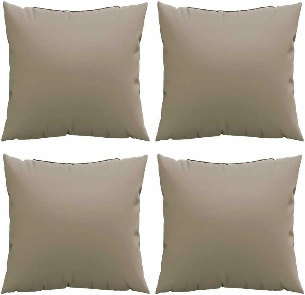 Sofos pagalvėlės, 4vnt., taupe spalvos, 40x40cm, audinys