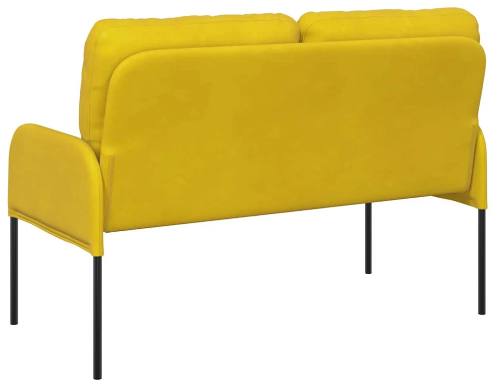 Sofa Sofos su pagalve 110cm Geltona fanera