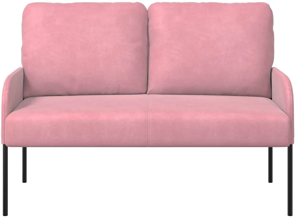 Sofa Sofos su pagalve 110cm Rožinė fanera