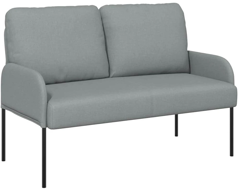 Sofa Sofos su pagalve 110cm Šviesiai pilka fanera