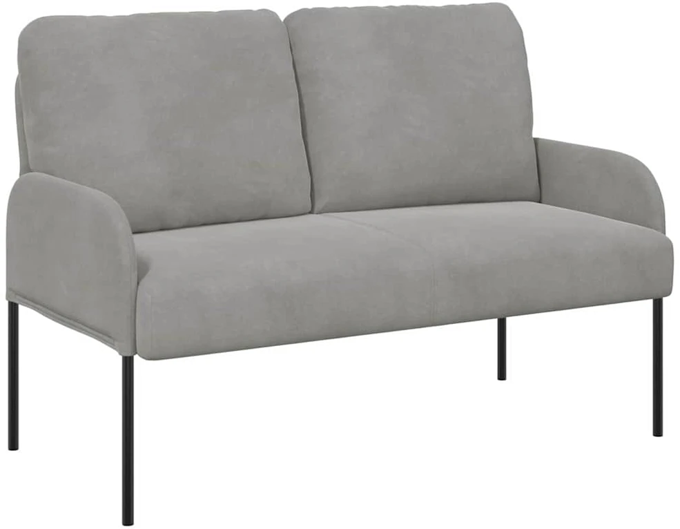 Sofa Sofos su pagalve 110cm Šviesiai pilka fanera