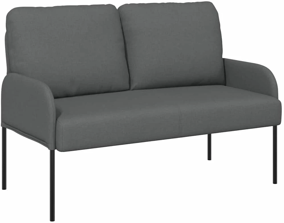 Sofa Sofos su pagalve 110cm Tamsiai pilka fanera