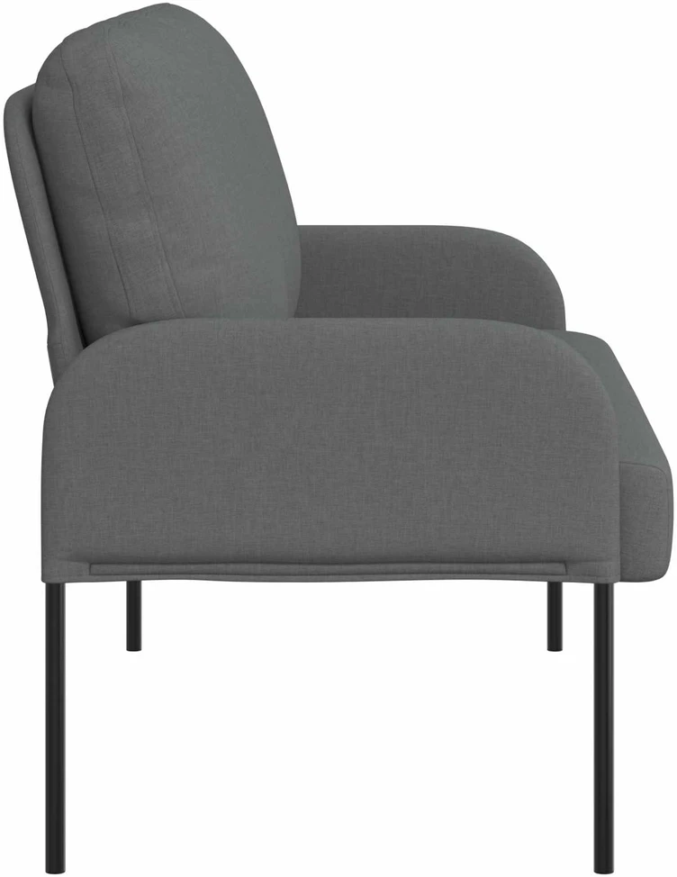 Sofa Sofos su pagalve 110cm Tamsiai pilka fanera