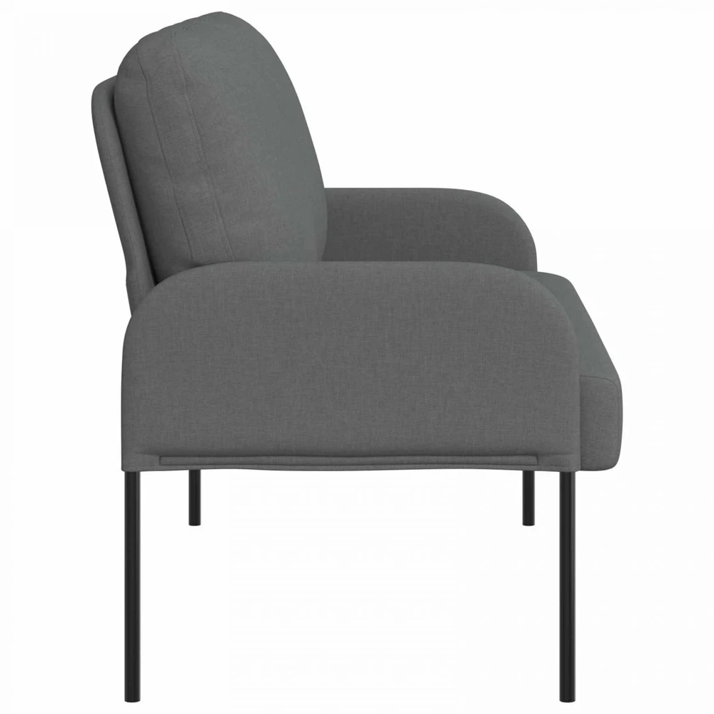 Sofa Sofos su pagalve 110cm Tamsiai pilka fanera