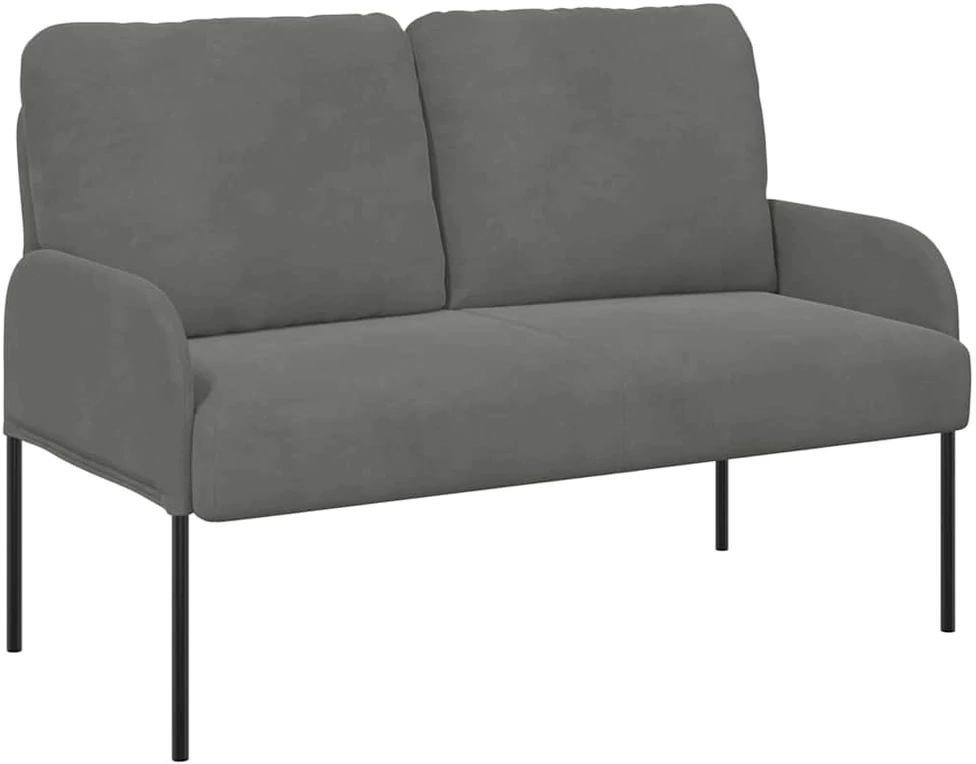 Sofa Sofos su pagalve 110cm Tamsiai pilka fanera
