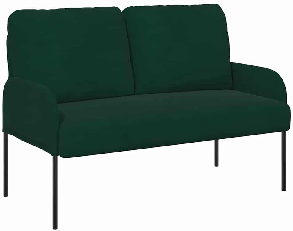 Sofa Sofos su pagalve 110cm Tamsiai žalia fanera