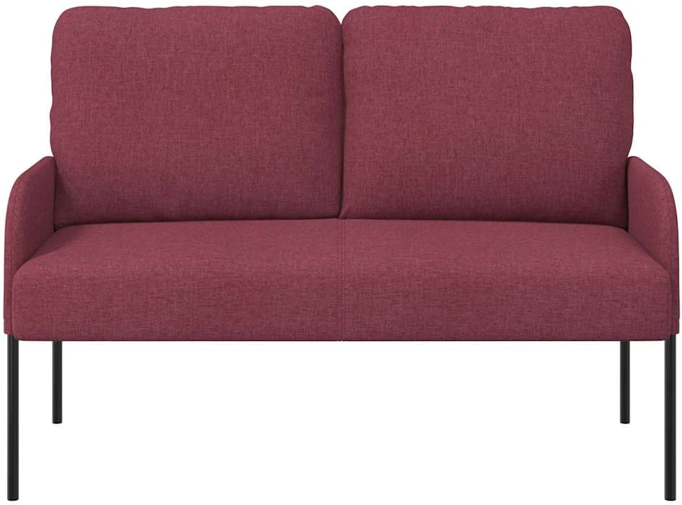 Sofa Sofos su pagalve 110cm Vyno raudona fanera