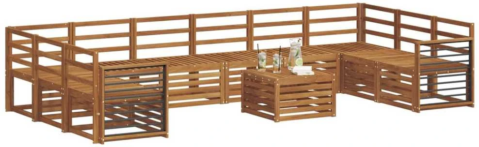 Lauko sofos komplektas 11 vnt. Natūrali