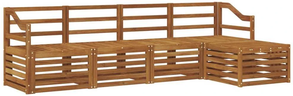 Lauko sofos komplektas 5 vnt. Natūrali