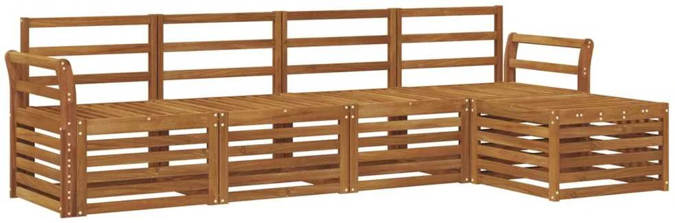 Lauko sofos komplektas 5 vnt. Natūrali