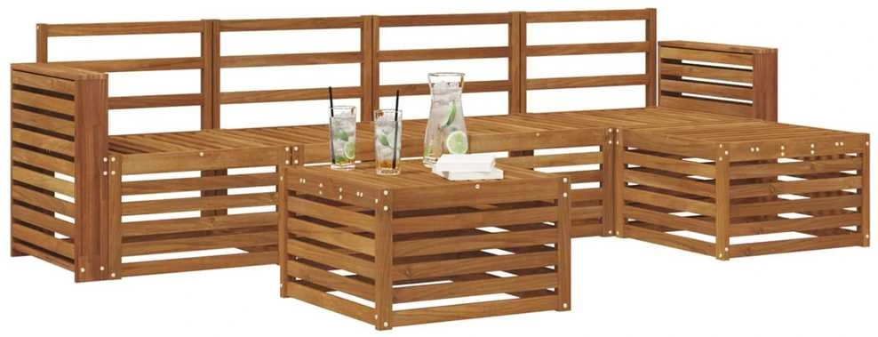 Lauko baldų komplektas Lauko sofos komplektas 6 vnt. Natūrali