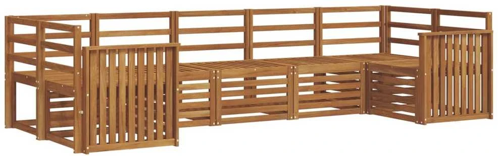 Lauko sofos komplektas 7 vnt. Natūrali