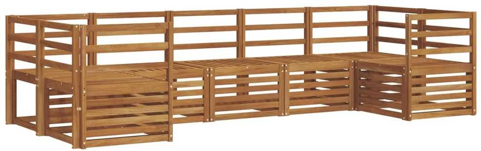 Lauko sofos komplektas 7 vnt. Natūrali