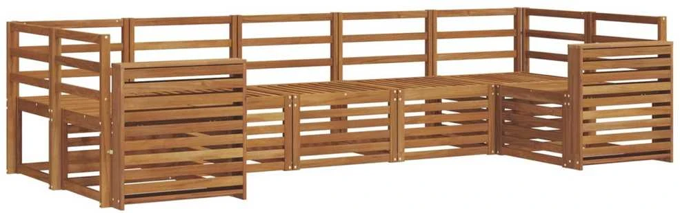 Lauko sofos komplektas 7 vnt. Natūrali