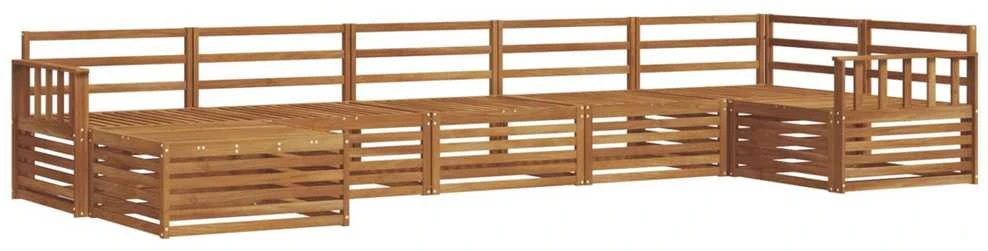 Lauko sofos komplektas 7 vnt. Natūrali