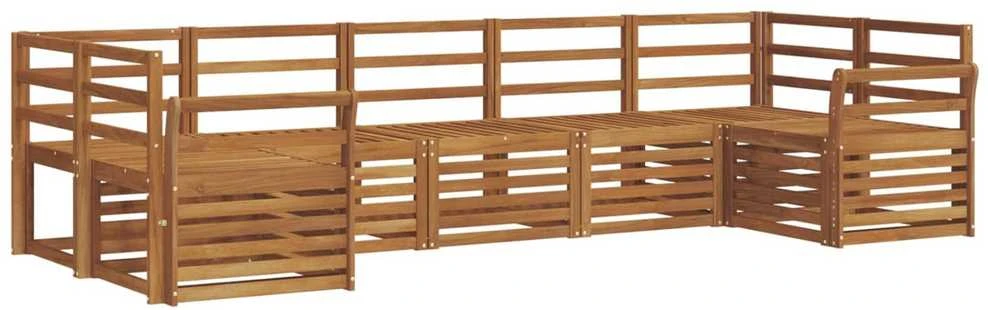 Lauko sofos komplektas 7 vnt. Natūrali