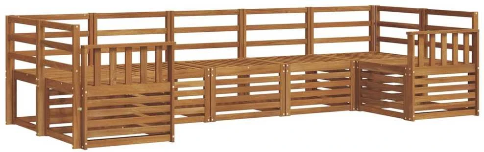 Lauko sofos komplektas 7 vnt. Natūrali